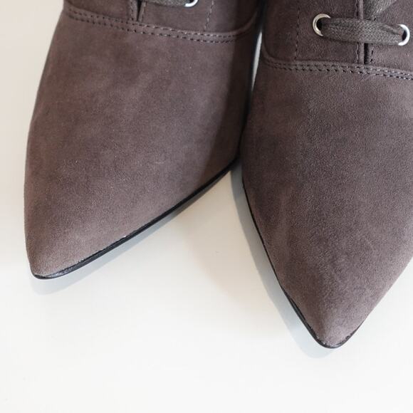 Steve Madden Jinx Mocha Suede/ Stiletto Heel /ANKLE Booties - Picture 7 of 10